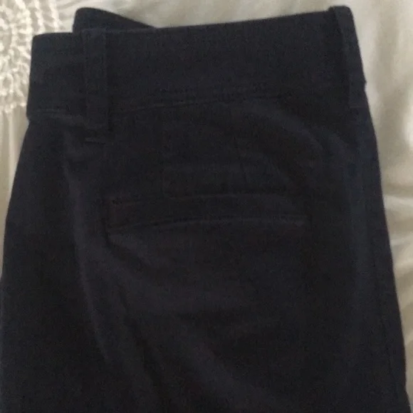 Talbots Wide Leg Chino (Navy) - Picture 3 of 4
